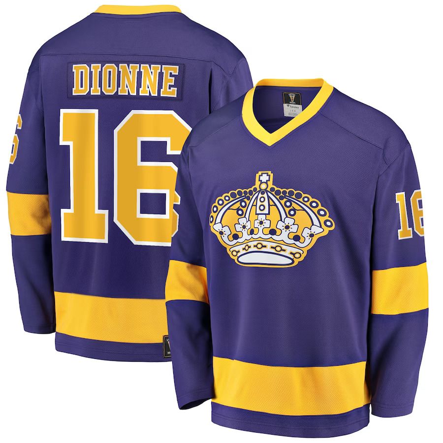 Men Los Angeles Kings #16 Marcel Dionne Fanatics Branded Purple Premier Breakaway Retired Player NHL Jersey